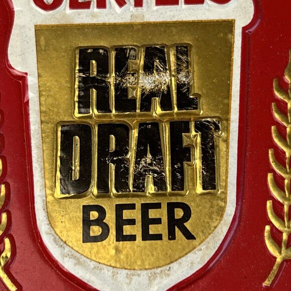 Vintage Oertel's Real Draft Beer Sign Relax You Are Among Friends Breweriana - Picture 10 of 16